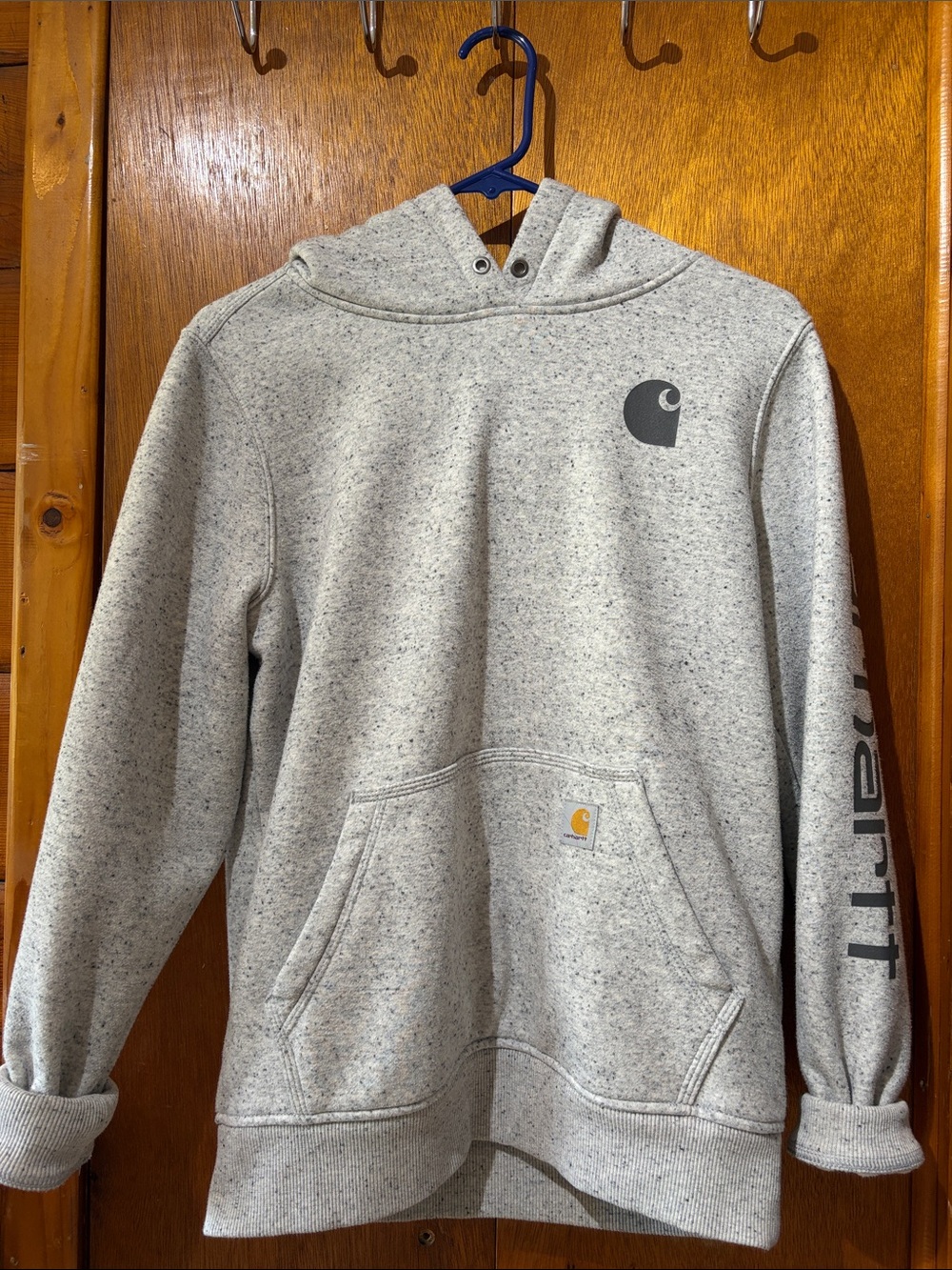 Carhartt women’s Heather Gray Speckled Pullover Hoodie
